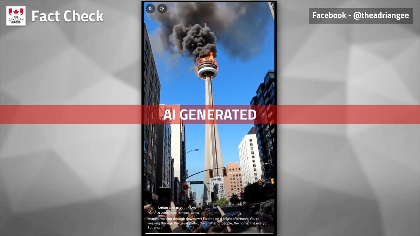 Fact File: AI video sparks false rumour of CN Tower fire